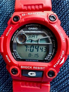 Casio G-Shock Rescue Series Red (G-7900A-4) – Fresh Battery, Fully Working